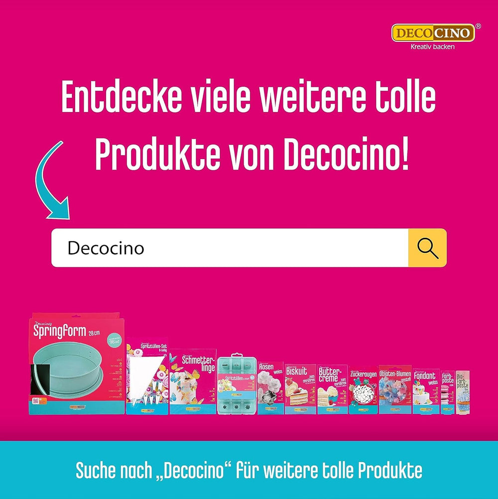DECOCINO Biscuit Backmischung (250 G) – Einfache Zubereitung – Gelingsicher – Zum Backen Von Luftigen Biskuitböden, Creme-Torten, Biskuitrollen Uvm. Naty Shop