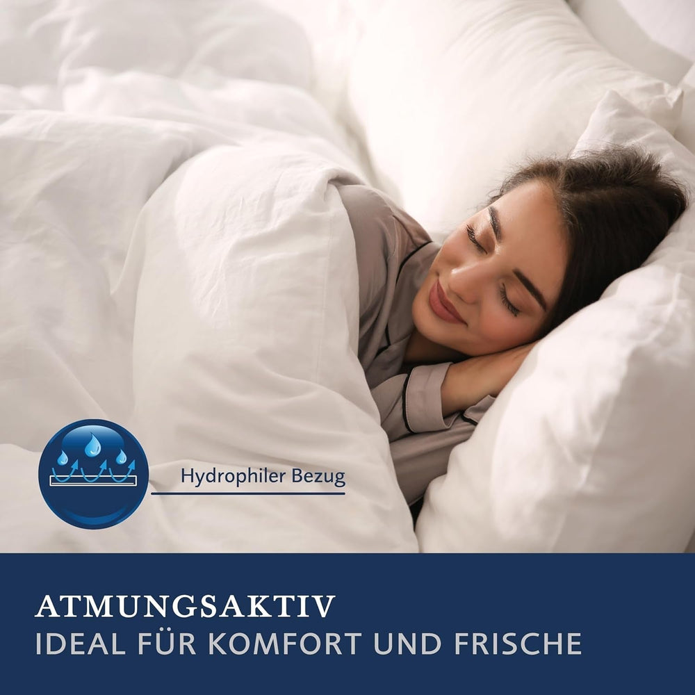 Billerbeck 5452280006 Pernă Down S 03, Circa 80 X 80 Cm, Alb, 1 bucată (1 pachet) Perne standard Naty Shop