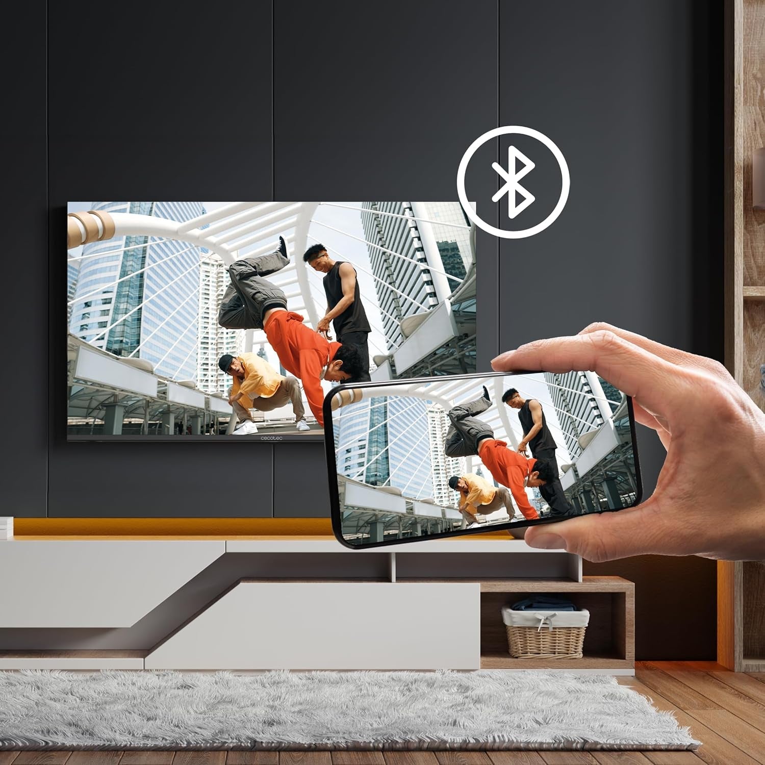 Televizor inteligent Cecotec - televizor LED de 43 de inci, rezoluție 4K UHD - seria A4 ALU40043S. Google TV, HDMI 2.1, USB 3.0, HDR10, 16 GB ROM, asistent vocal Google, Chromecast, Dolby Audio