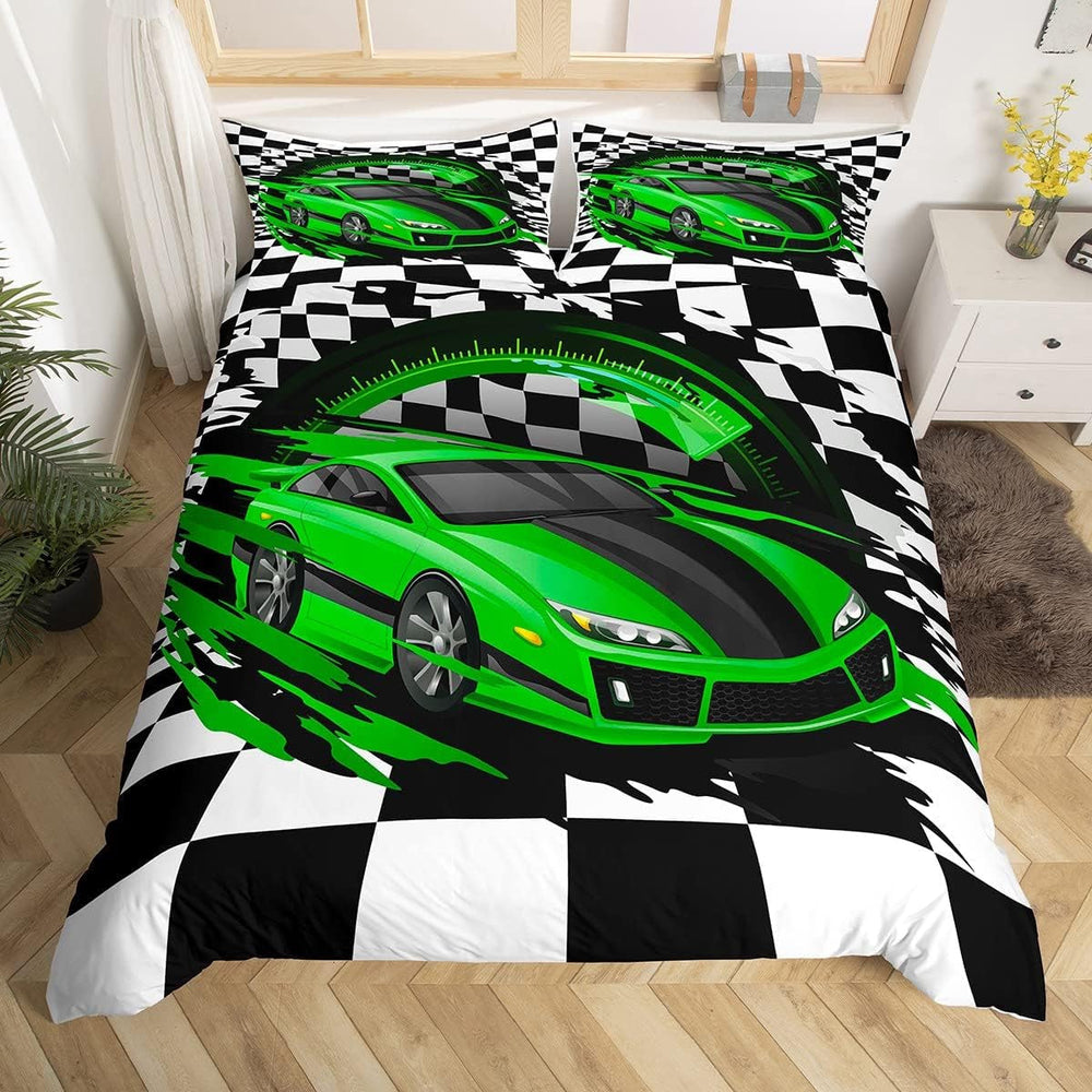 Jungen Cartoon Auto Bedtuchen Set 135X200,Kinder Bau Fahrzeuge Tröster Abdeckung Für Kind Kleinkind Teens,Dinosaurier Bettbezug,Traktor Maschinerie Bagger Bettdecke Abdeckung,Lkw Autos Bedtuchen Naty Shop Multi 10*20*28