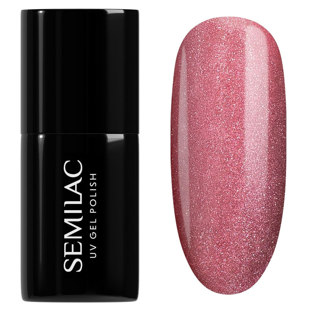 Semilac UV körömlakk 664 Lilac Gloss 7 ml – Macskaszem hatás, egyedi tükröződések mágneses eszközzel – Gloss Gala Collection