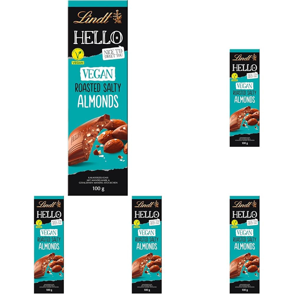 Lindt Hello csokoládé, pörkölt sós mandula, 100g