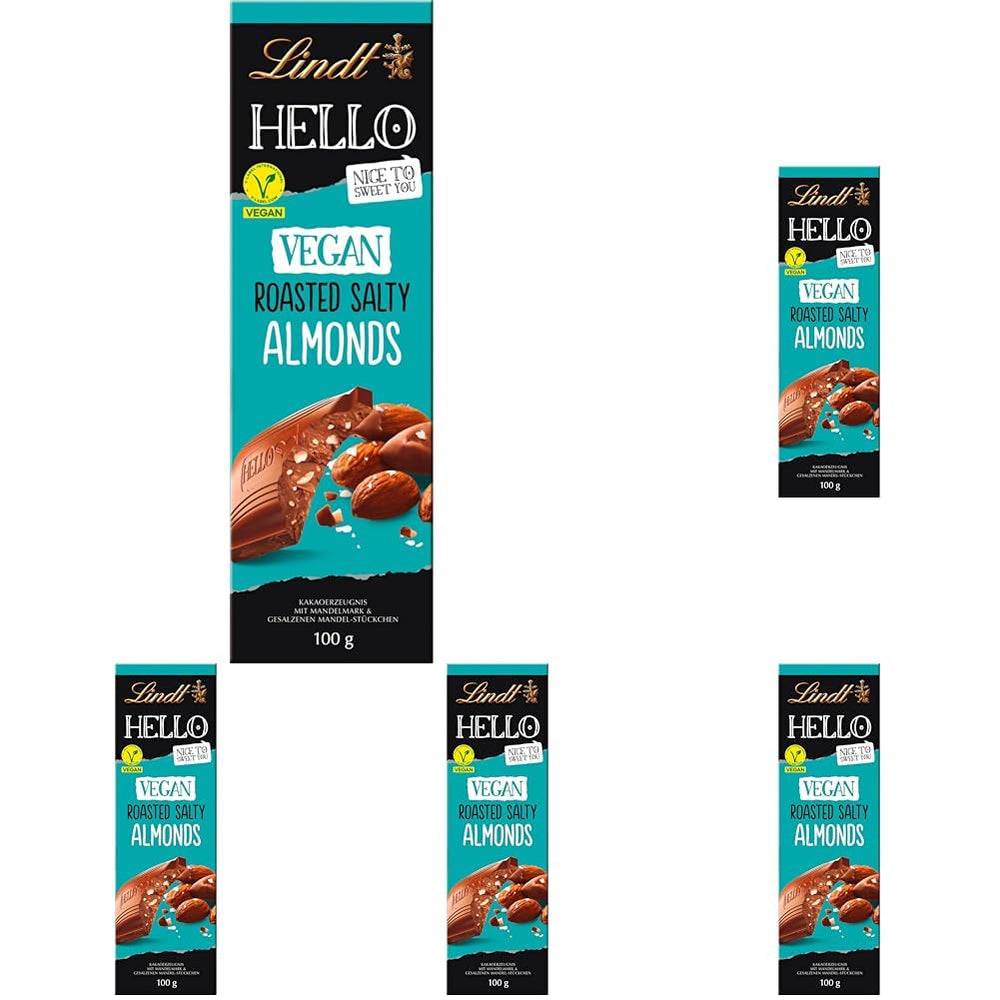 Lindt Hello csokoládé, pörkölt sós mandula, 100g