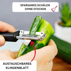 Westmark 29092270 Sparschäler Gallant, Pp/Tpe/Edelstahl, Schwarz / Rot, 16,5 x 3,7 x 2 cm Hámozó Naty Shop