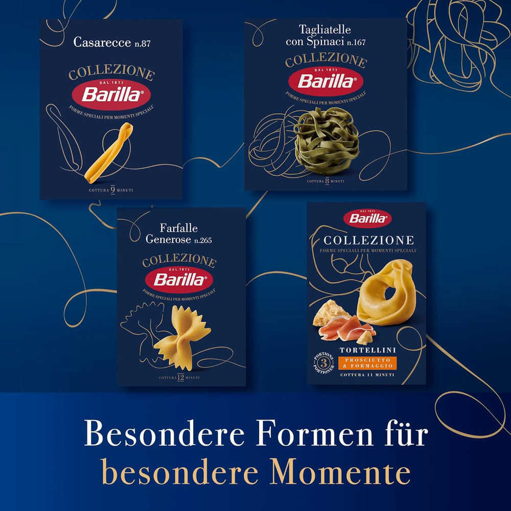Barilla Collezione Farfalle tészta kiváló minőségű durumbúzából, mindig al dente, (1 x 500g)