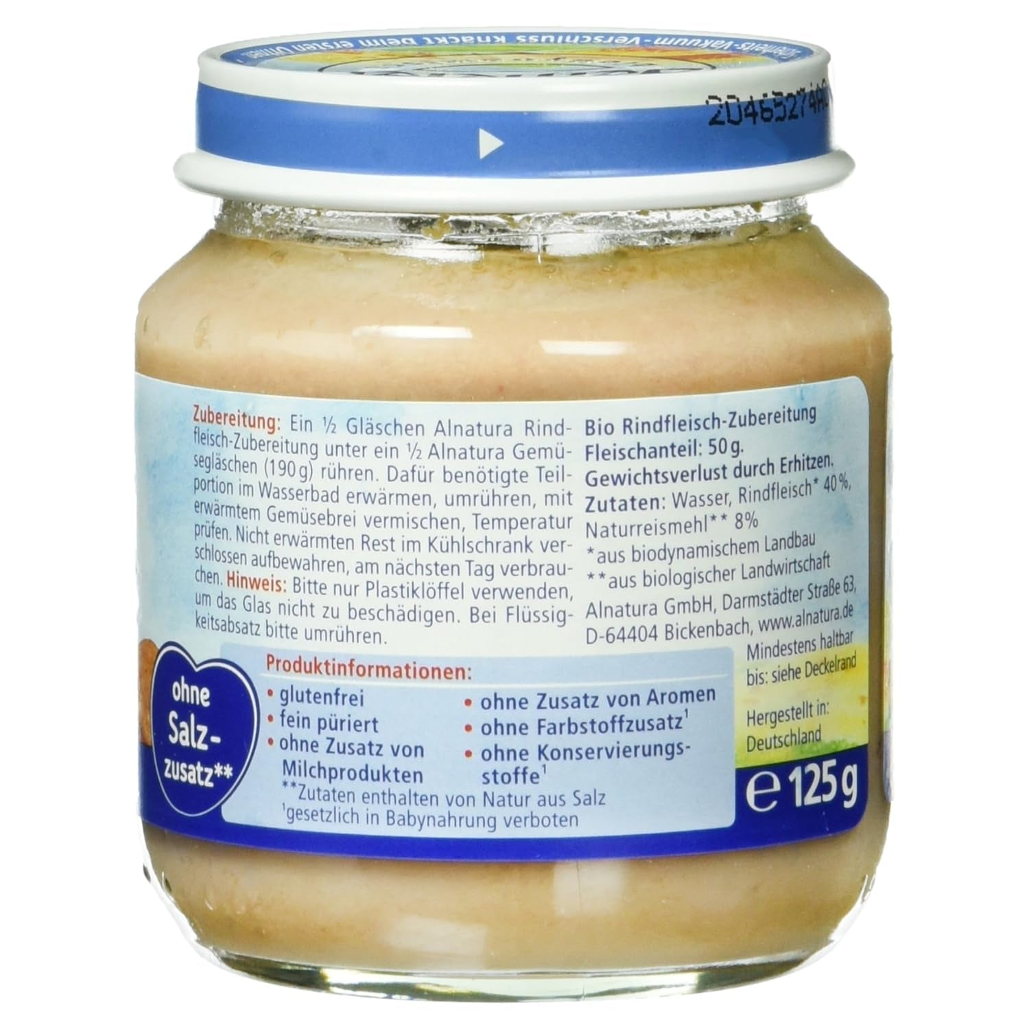 Bio marhahúsból elkészítve, 125 g