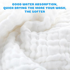 Prosoape de spălat pentru bebeluși EXTSUD, pachet de 10 prosoape de muselină pentru bebeluși Mama si Copilul Naty Shop