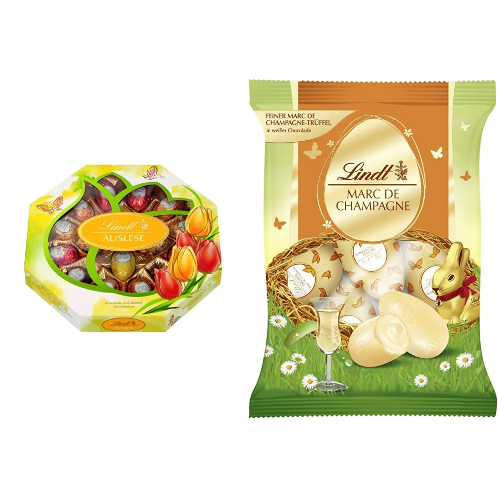 Csokoládé válogatás tojás | 288 g | 2 x tarajos tojás és csokoládé szarvasgomba | 3 x 90g | A legjobb Marc de Champagne szarvasgomba fehér csokoládéban | Húsvéti csokoládé | Ajándék csokoládé