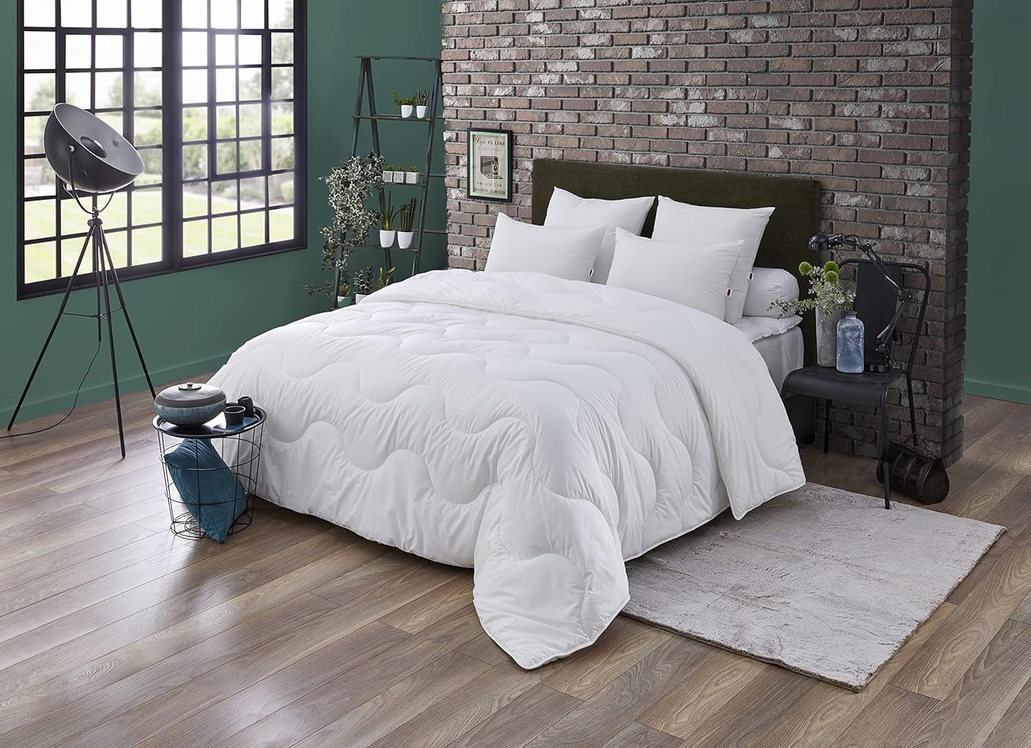 Takaró, Mérsékelt, Szintetikus, 220 X 240 cm, Franciaágyhoz, Amazon takaró, Atkaálló és bolyhos, Újrahasznosított rost, Gépben mosható 40°C-on Paplanok és paplanok Naty Shop 220/240