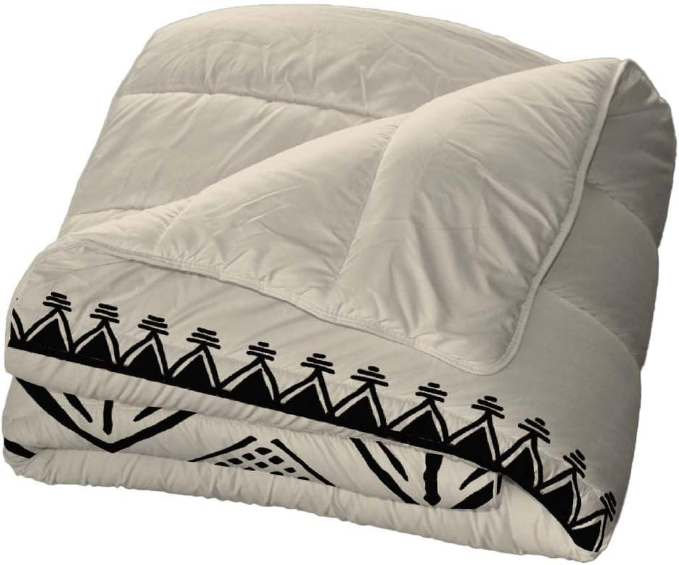 Bleu Câlin Printed 1 személyes Hermance paplan, poliészter, kék/szürke, 140 X 200 cm Paplanok és paplanok Naty Shop Krém / homok / fekete 220X240 Cm