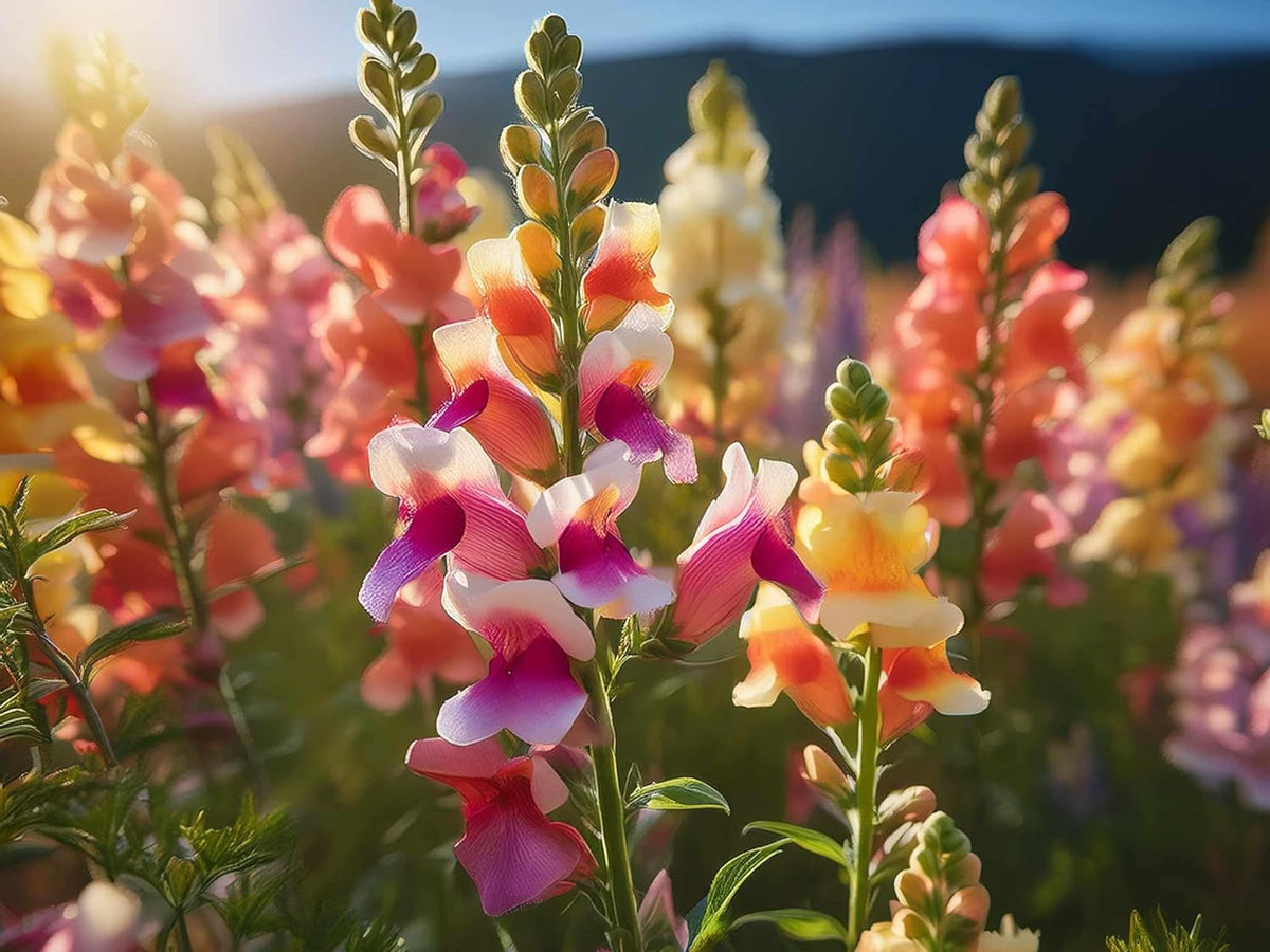Löwenmäulchen Samen (Lat. Antirrhinum) – Mehrjährige Blütenpracht Für Garten & Balkon | Bunte & Lange Blütezeit | Fördert Biodiversität & Lockt Hummeln Und Bienen an | Samen Aus DE (5.000 Samen)