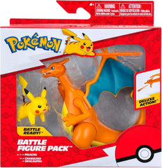 Pokémon PKW3459 - Csatafigura csomag - Glurak és Pikachu, Mobil Glurak Pikachu akciófigurákkal Naty Shop alapértelmezett cím