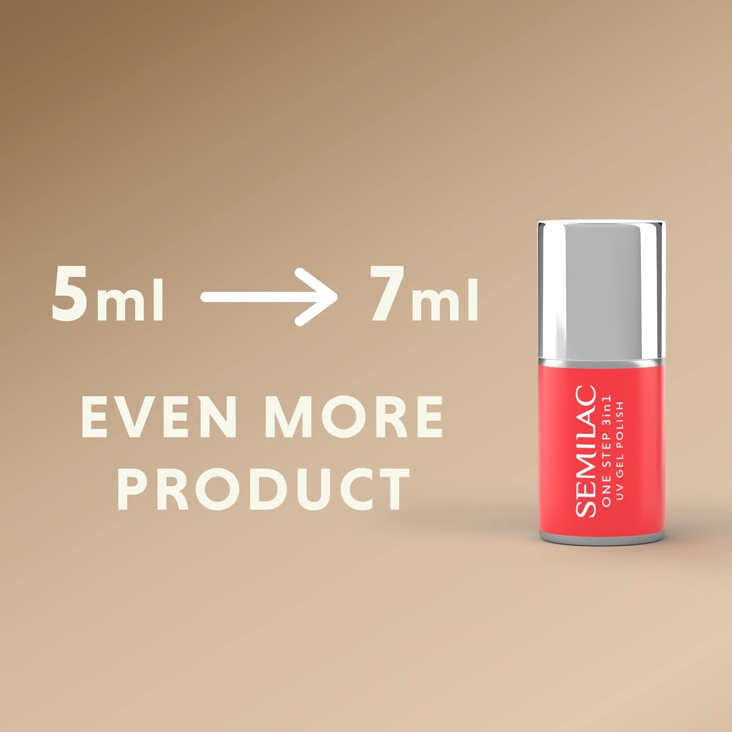 Oja UV Semilac One Step Hybrid 3 az 1-ben S450 Inner Warmth Peach 7 ml