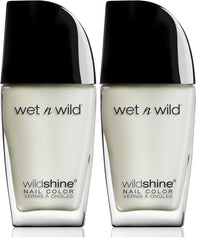 Wet n Wild Wild Shine körömlakk, formaldehid, toluol, ftalátmentes, hosszan tartó, gyorsan száradó formula, matt fedőlakk (2 csomag)