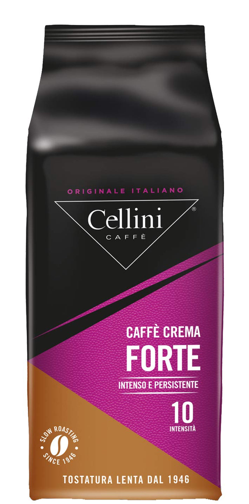 Cellini Caffè Crema Forte boabe întregi, 1000 G, 1 Kg Cafea Naty Shop 1 Kg Forte