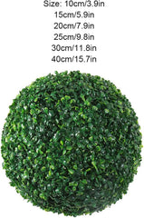 Langlebige Haltbarkeit, Kunstrasenkuppel Kugelpflanzen, Umweltfreundliche, Kunststoff Simulation, Blätter Grasball, Grün 15Cm