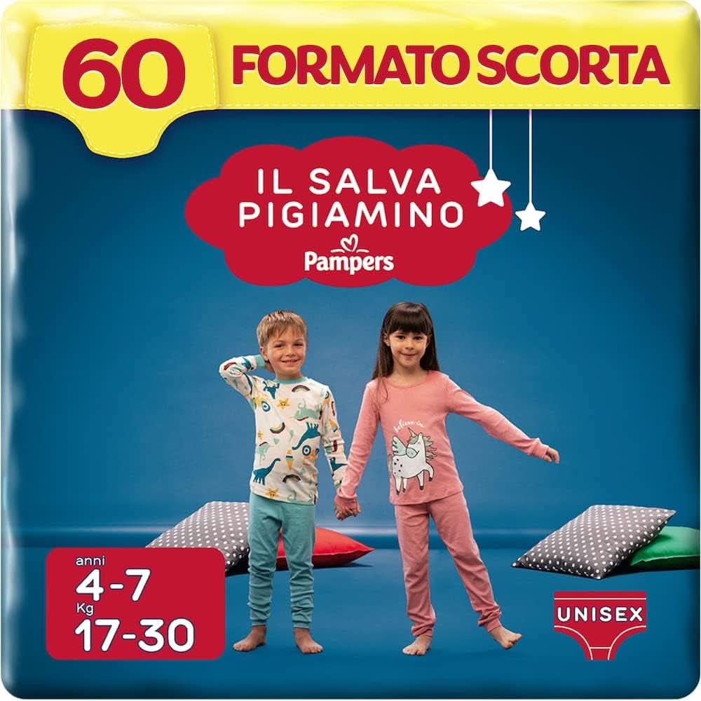 Pampers Il Salvapamino 8-12 év, 54 pelenka, L/XL méret (27-43 kg) Anya és Gyermek Naty Shop 4-7 év, 60 pelenka, S/M méret (17-30 kg)