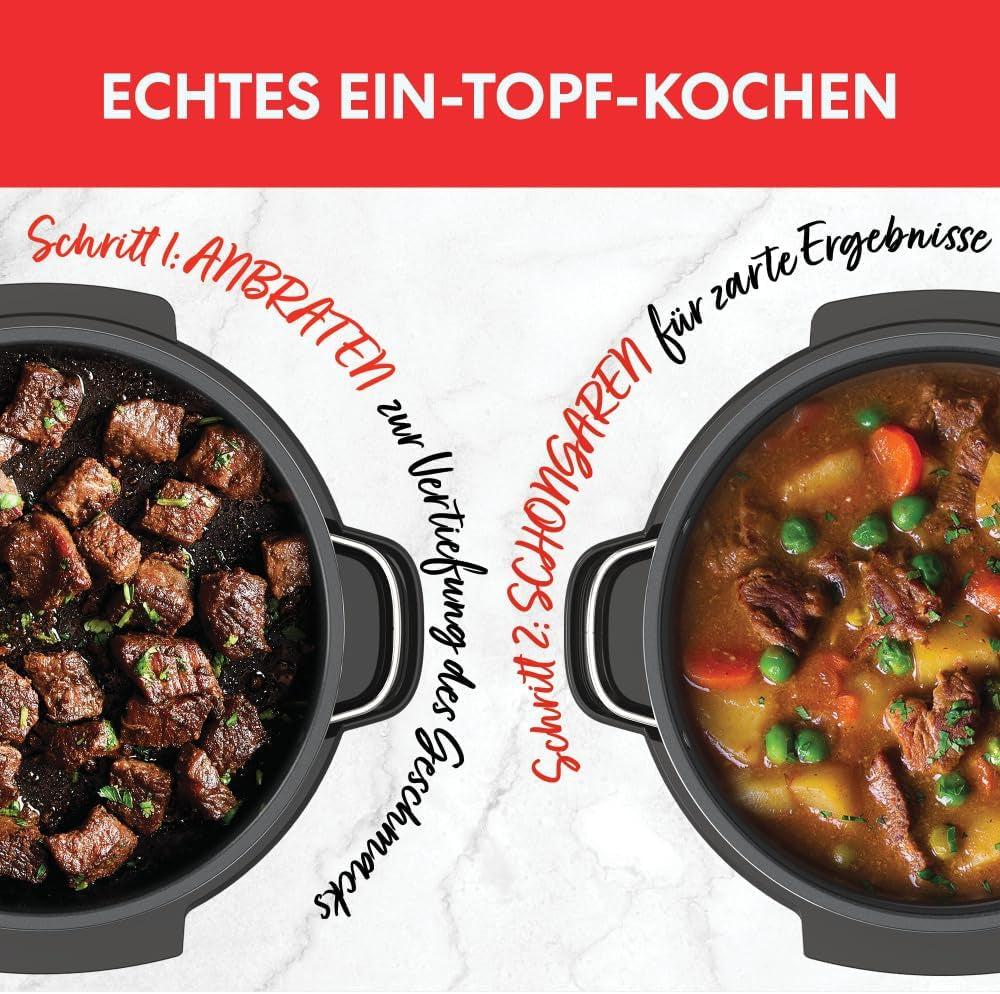 Instant Pot Superior lassú tűzhely, 7,1 literes multicooker, 4 főzési funkció, 800 W-os lassú tűzhely Naty Shop