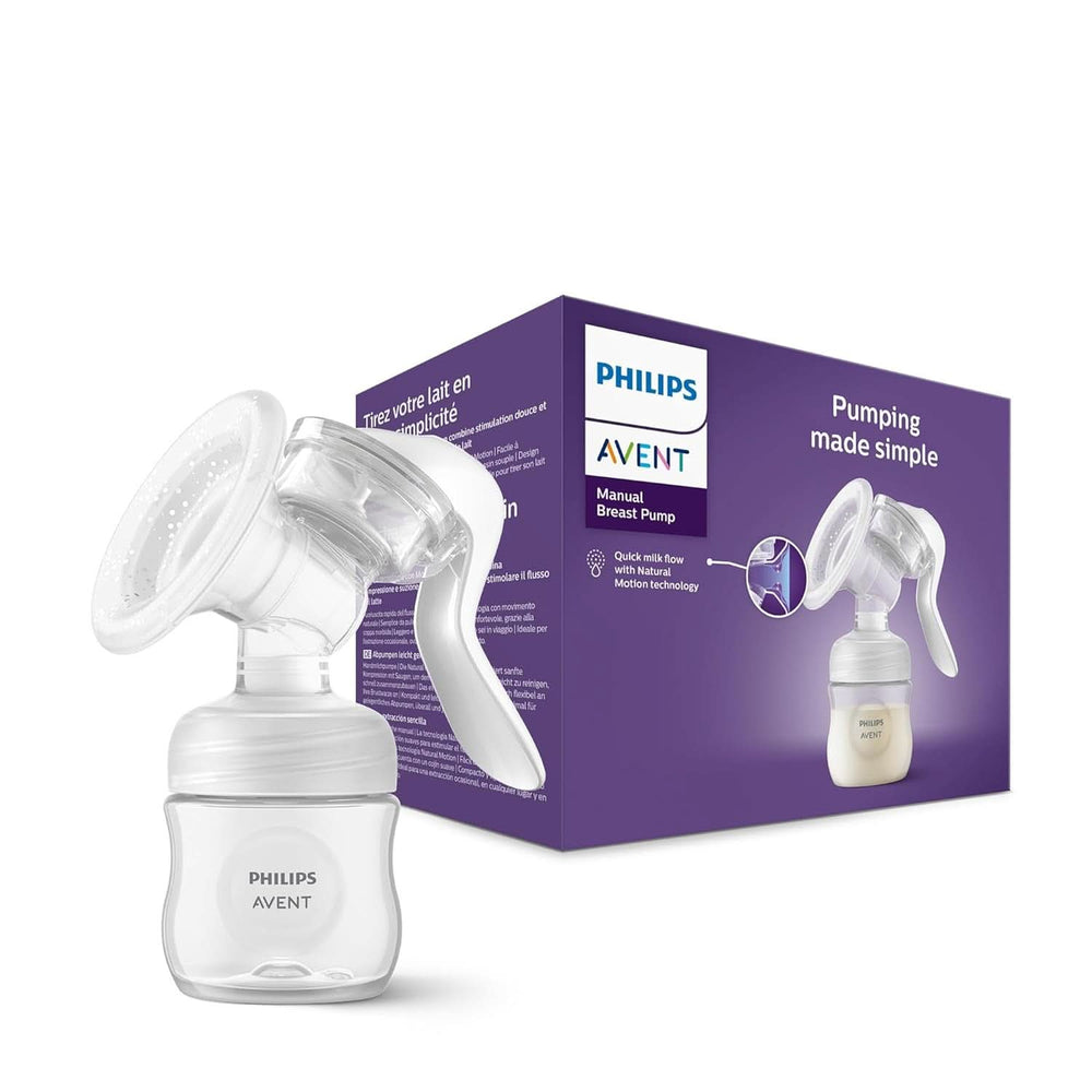 Philips Avent Handmilchpumpe - Einfaches Abpumpen, Mit Natural-Motion Technologie, Bpa-Frei (Modell SCF430/01) Átlátszó tartozékok Élelmiszer és szoptatás Bebe Naty Shop Új kézikönyv