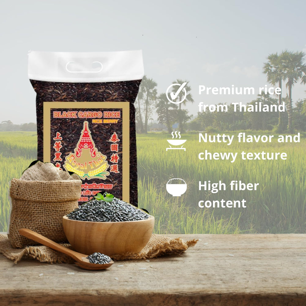 ROYAL THAI RIZS - Hosszú szemű fekete rizs (rizsszemek) - 1 x 1 kg