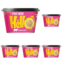 HELLO PHO WOK instant rizstészta, marhahús - 1 x 76 g