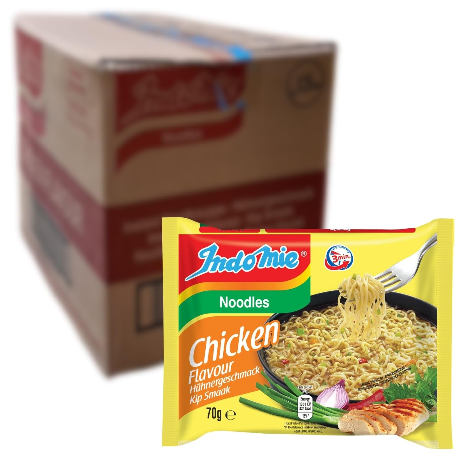 INDOMIE – Instant Mi Goreng tészta – gyűjtőcsomagolás (40 x 80 g)