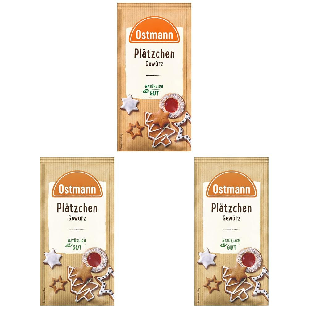 Ostmann Gewürze – Glühwein-Gewürz, Gewürzmischung für Glühwein, Punsch, Feuerzangenbowle & Kinderpunsch, ideális a Winter- und Weihnachtszeithez, vegán, 12 g (1 csomag)