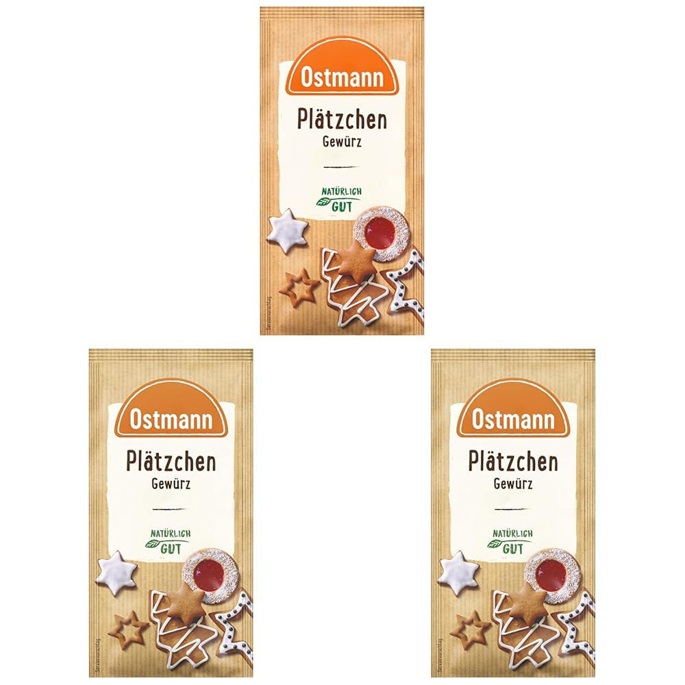 Ostmann Gewürze – Glühwein-Gewürz, Gewürzmischung für Glühwein, Punsch, Feuerzangenbowle & Kinderpunsch, ideális a Winter- und Weihnachtszeithez, vegán, 12 g (1 csomag)