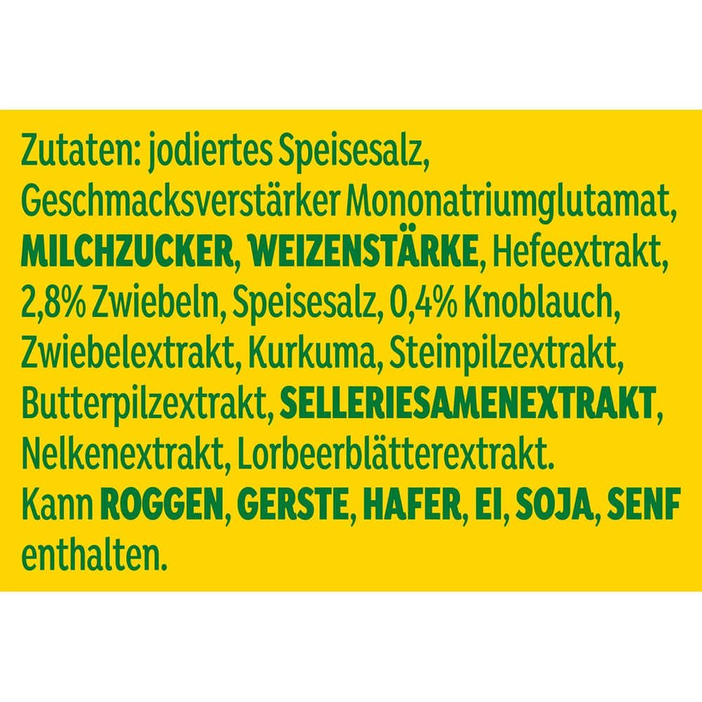 Knorr Würzmischung Universal Aromat für schnelle Gerichte zum Hús, zöldségek, szószok és egyebek fűszerezése és fűszerezése 100 g