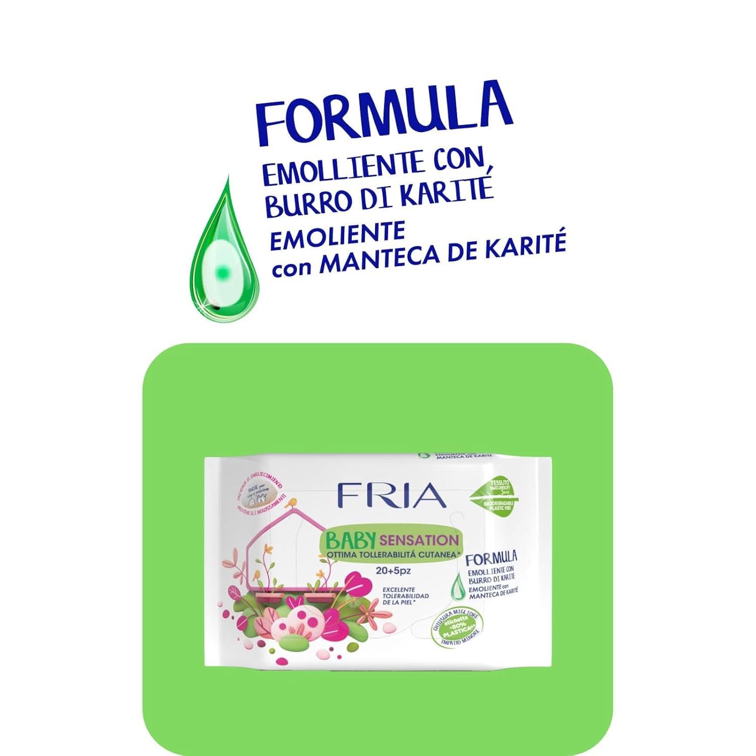 Șervețele de curățare Fria Baby Sensation Servetele Umede Bebelusi Naty Shop