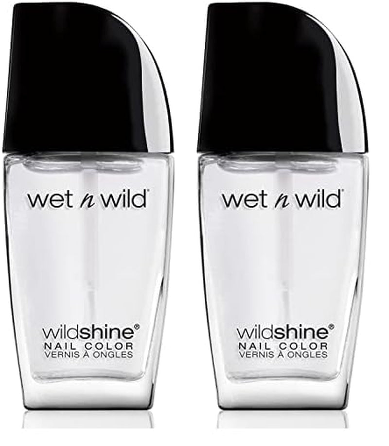 Wet n Wild Wild Shine körömlakk, formaldehid, toluol és ftalát mentes, hosszan tartó, gyorsan száradó formula, csiklandozott rózsaszín (2 csomag)