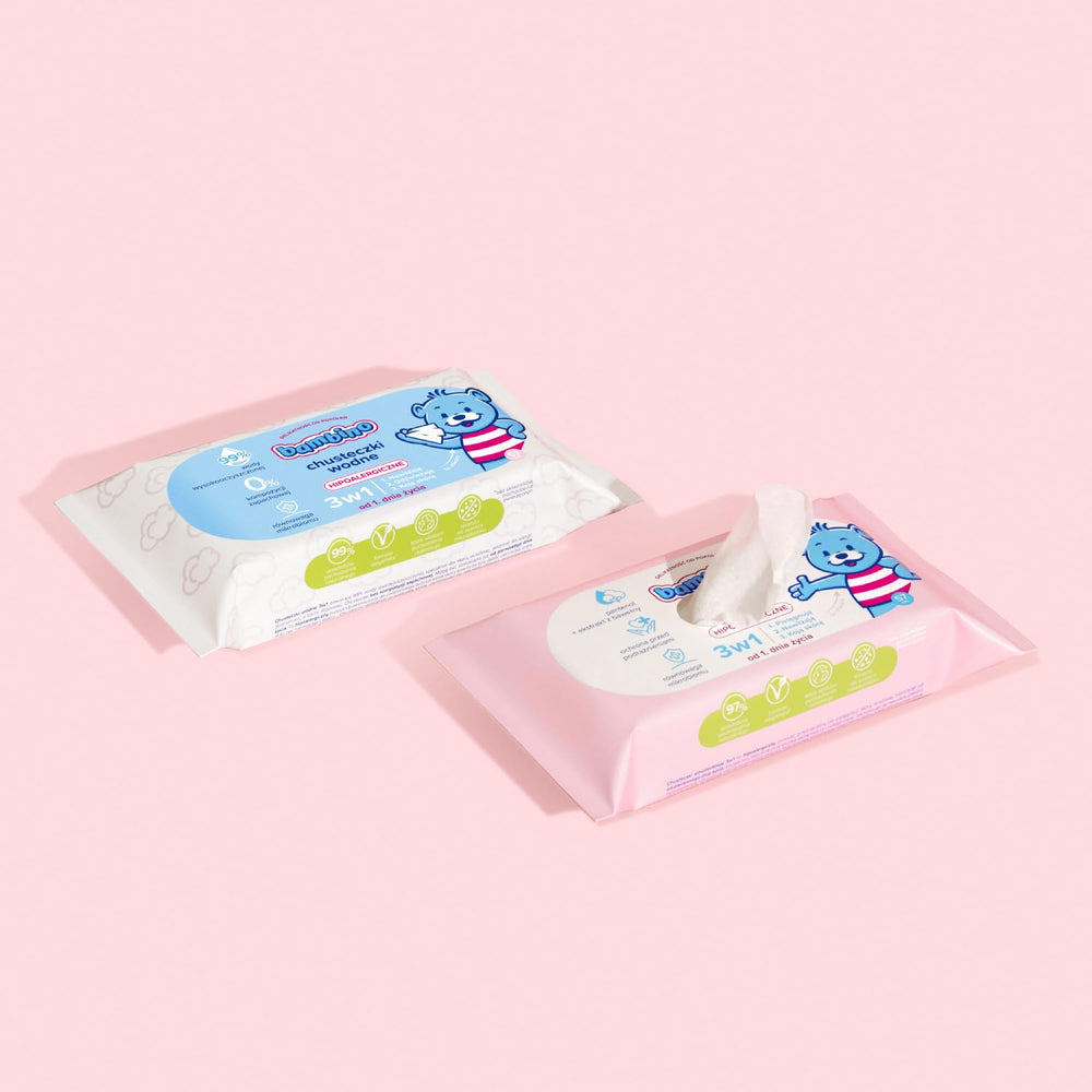 Törlőkendők 3 az 1-ben 4x57 db