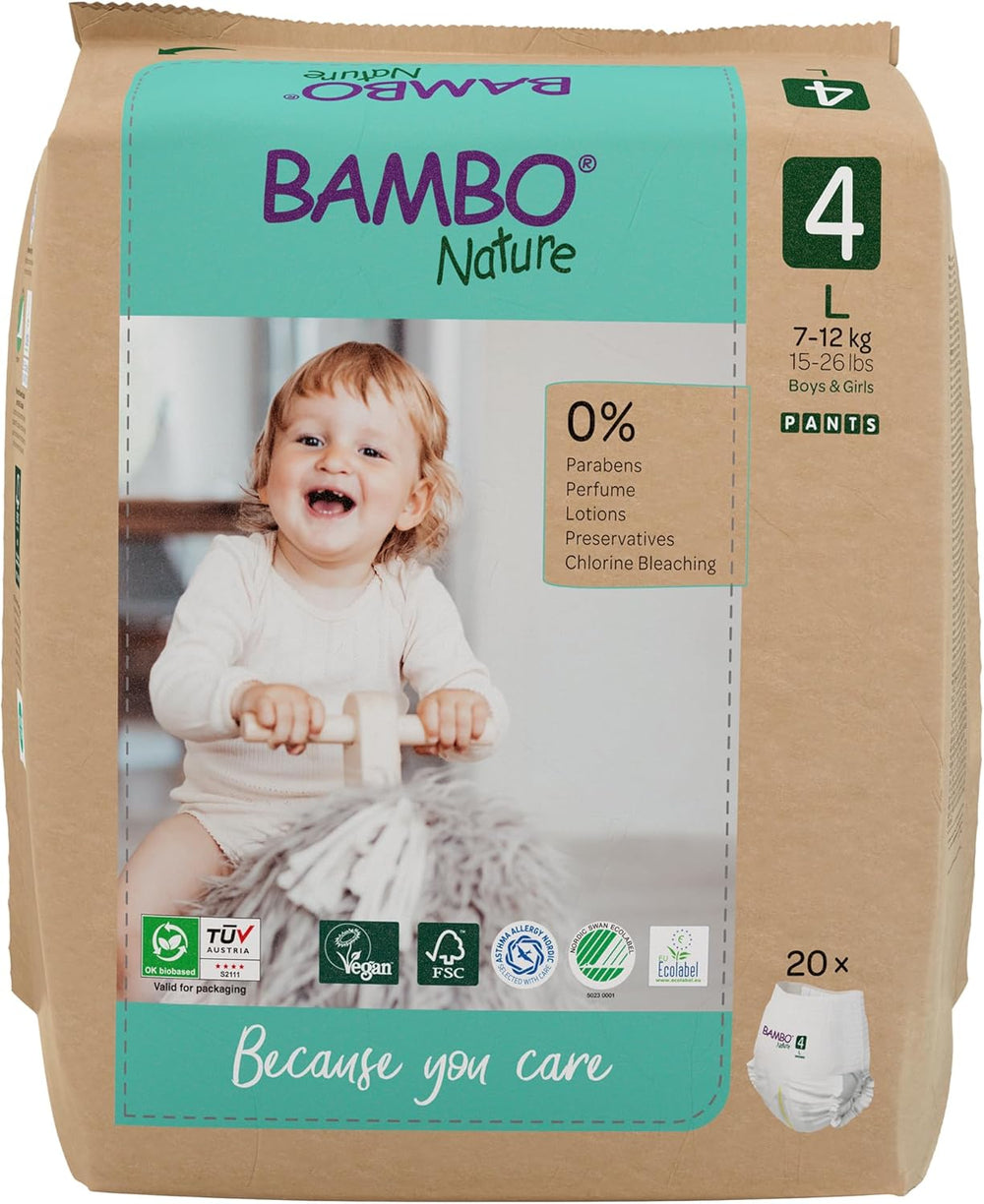 Bambo Nature babapelenka, 6-os méret (15+ kg) - Havi 90-es doboz | Csecsemőpelenkák továbbfejlesztett szivárgás elleni védelemmel | Maximális kényelem és szabadság az aktív gyermekek számára | Bőrgyógyászatilag tesztelt pelenkák