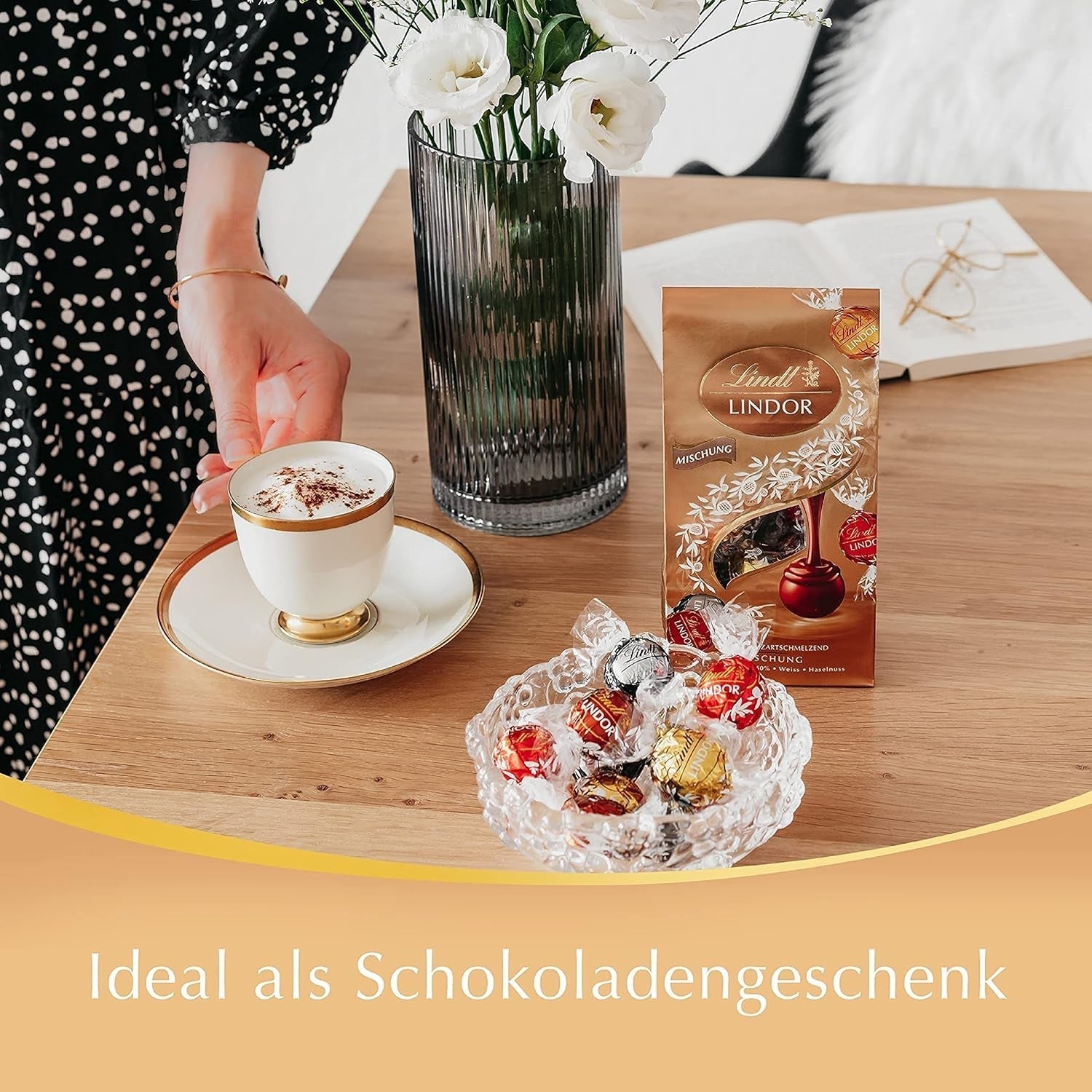 Mix de sfere din ciocolata Lindt LINDOR, 137 grame Bomboane de Ciocolata Naty Shop