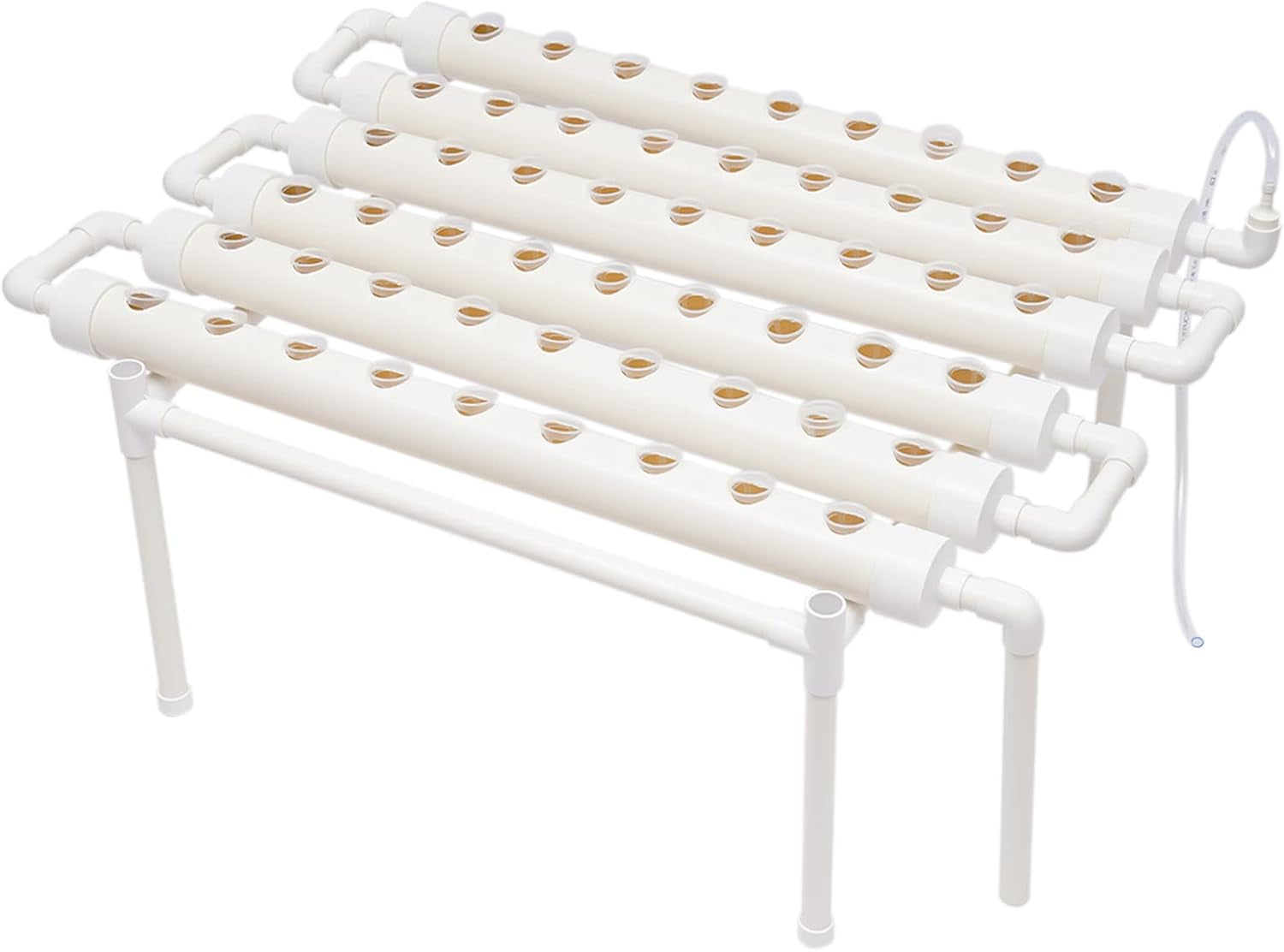 Hydroponische Systeme Grow Set Hydrokultur Plant Növényi hidroponikus Pflanzen BewäSserung System Kerti készlet Kerti szerszám Pflanze Sites Termesztési Hidroponika Hydroponisches Anzuchtsystem 54LöCher 6Rohr