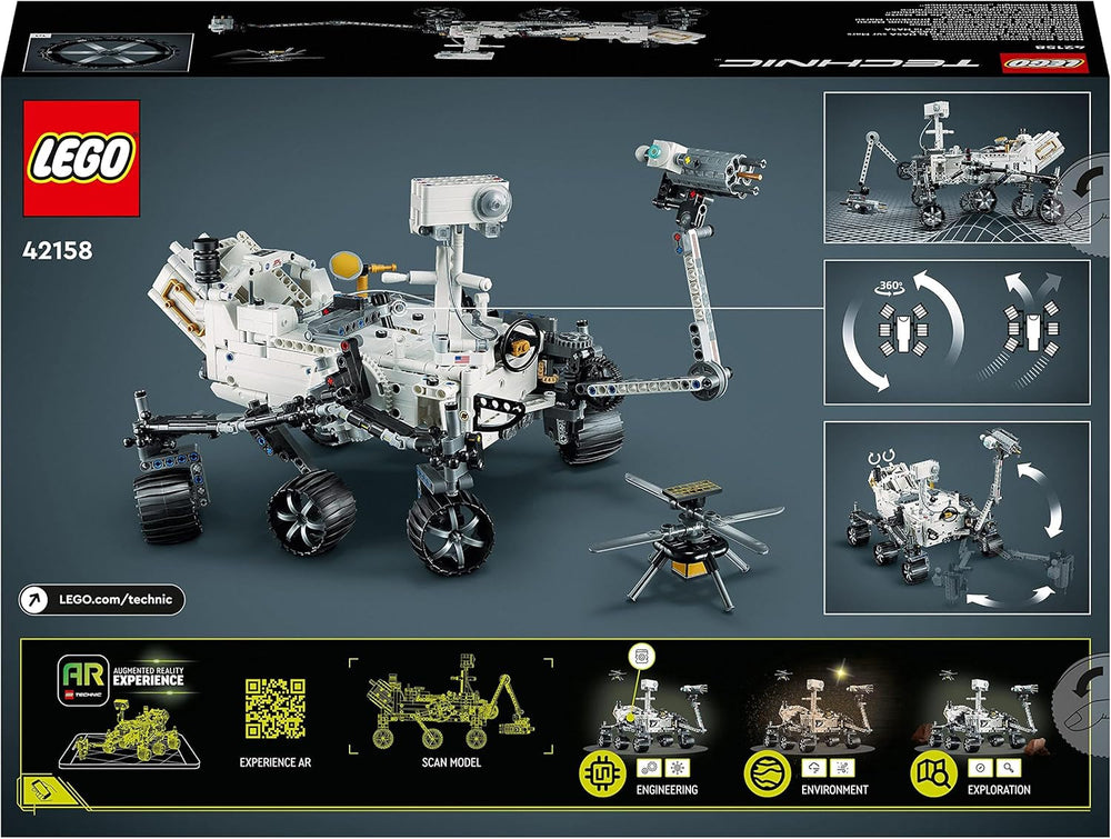 LEGO Space Toy Set 42158 Technic NASA Mars Rover Perserverance Ar App, Science építőjáték lányoknak és fiúknak 10+ építőkészletek Besuche den LEGO-Store
