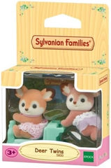 Sylvanian Families 5800 REH Zwillinge, Spielset mit Tierfigur, Tierfiguren Wald, Spielzeug für Kinder ab 3 Jahren