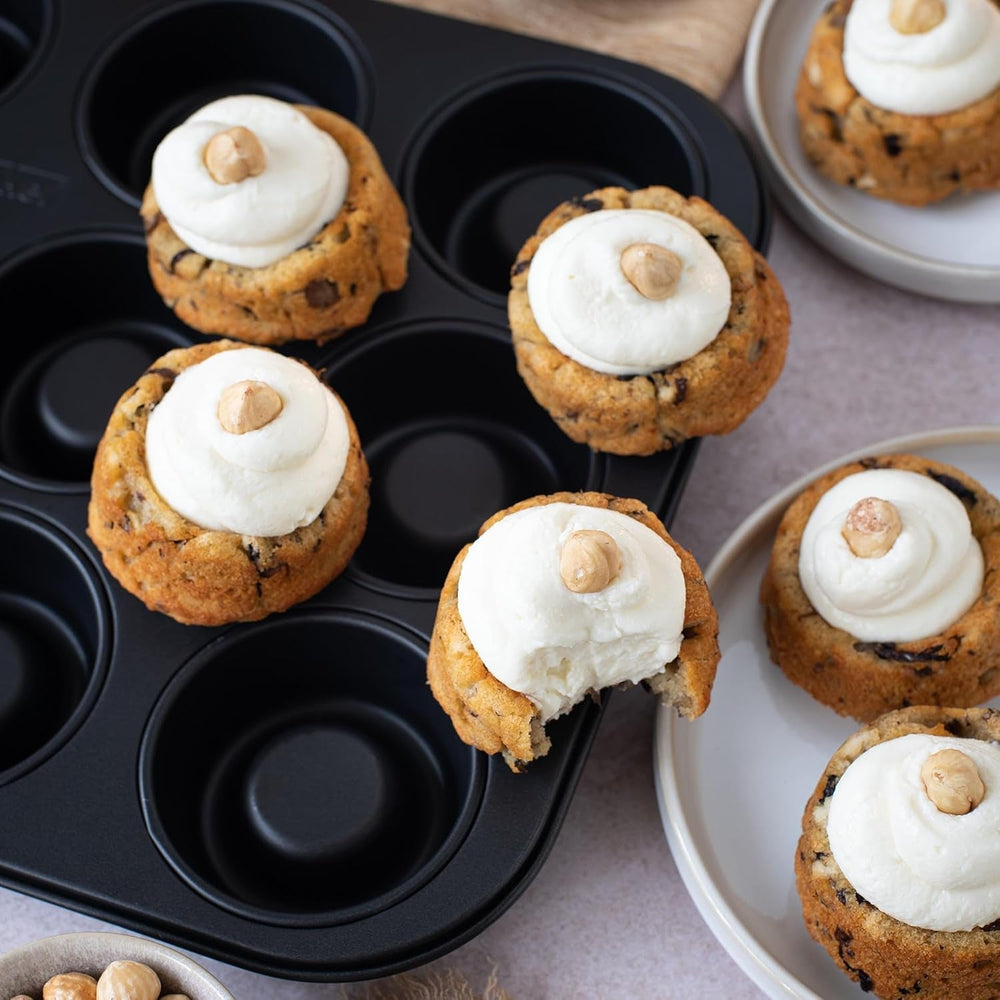 Zenker Cup-Cake-Backblech 12Er készlet – Premium Antihaftbeschichtung, Für Perfekte Cupcakes, 385X265X30Mm, Hitzebeständig Bis 230°C Formák és tálcák sütéshez Naty Shop