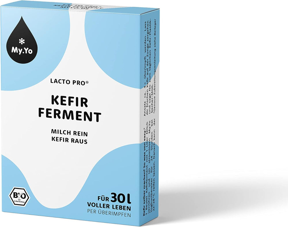 Bio Kefirferment Lacto Pro – 6x5 g – Starterkulturen für 30 L saját készítésű Kefir – ohne Pilz – DE-ÖKO-013 certifiziert