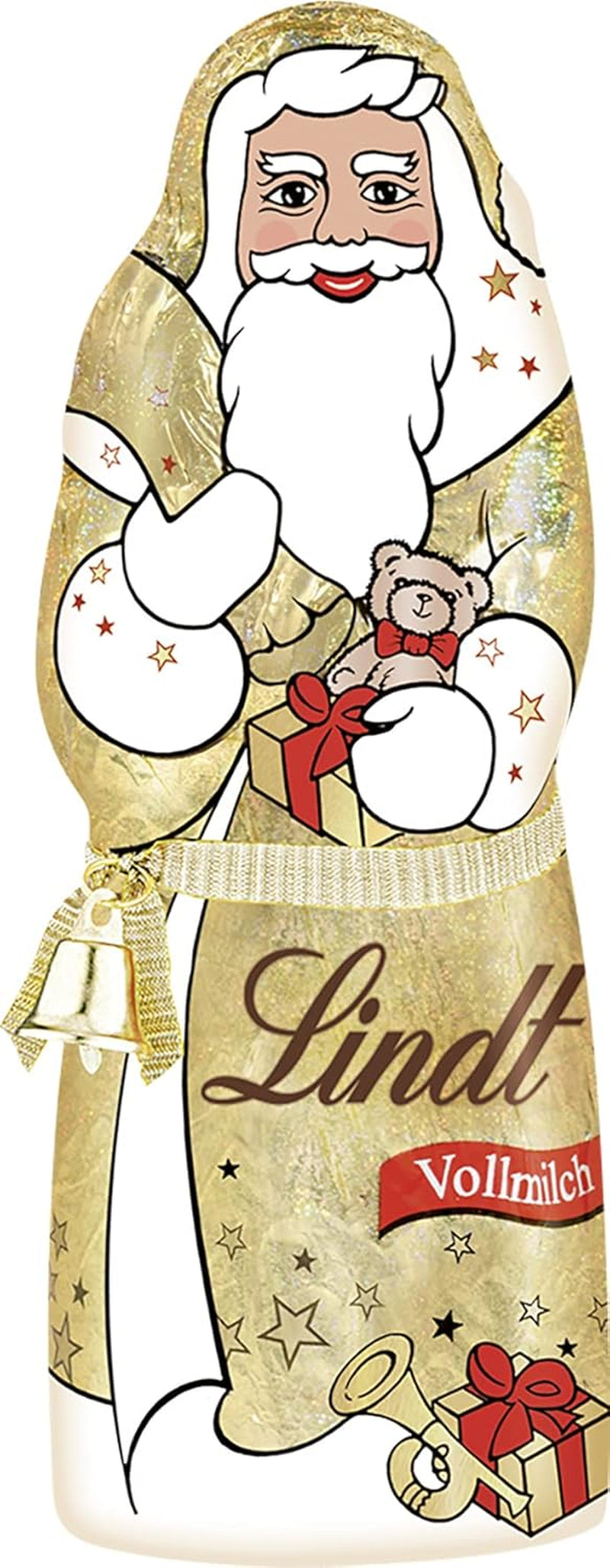 Lindt Santa Glamour, tejcsokoládé, új dizájn, 1 csomag (18 x 125 g)