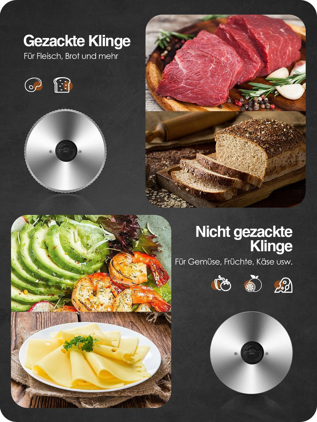 YASHE SL-518, feliator pâine, 2 lame detasabile, grosime reglabila 0 - 15 mm Rasnite si Feliatoare Naty Shop