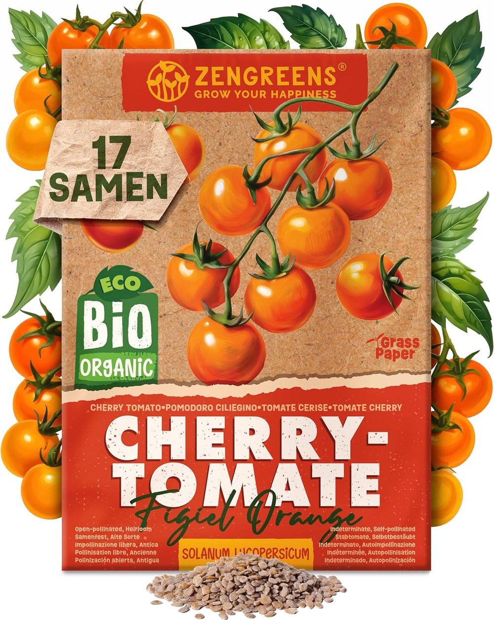 Bioparadicsommag 10-10 db-os paradicsommag készletben a kertben, erkélyen vagy magaságyásban történő egyszerű termesztéshez - Vetőmagok - Palánták