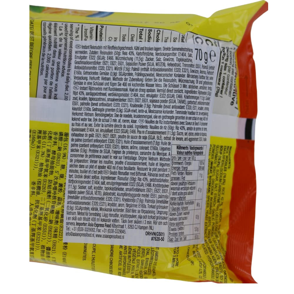 - VAGY Instant Glasnudeln Rindfleisch Kugel - (1 X 70 GR)