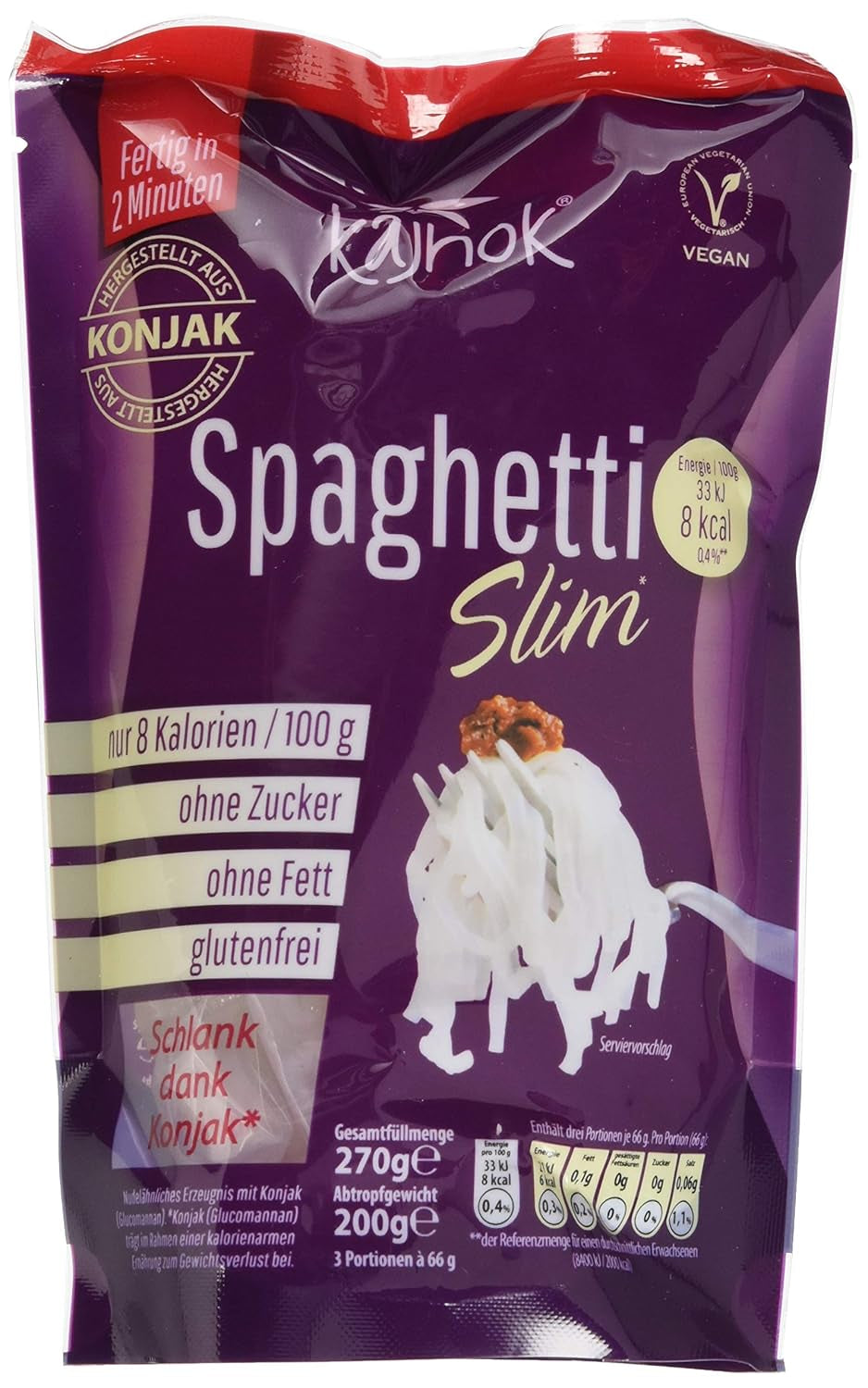 Vékony vegán spagetti, 200g