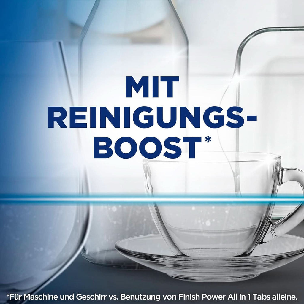 Finish Machine Cleaner Tabs - Pastile pentru mașina de spălat vase împotriva murdăriei și grăsimii din interiorul mașinii de spălat vase, 3 pastile Naty Shop