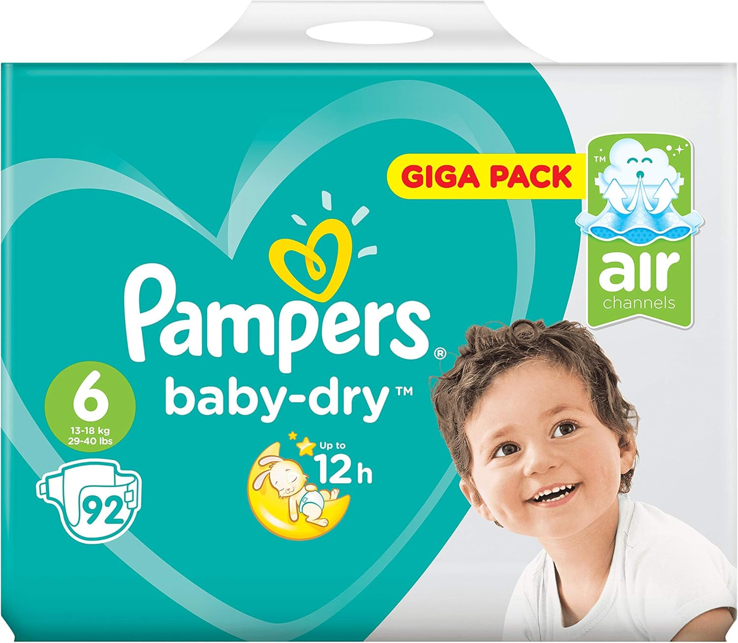 Pelenkák Pampers 81657566 Baby-Dry nadrág, fehér