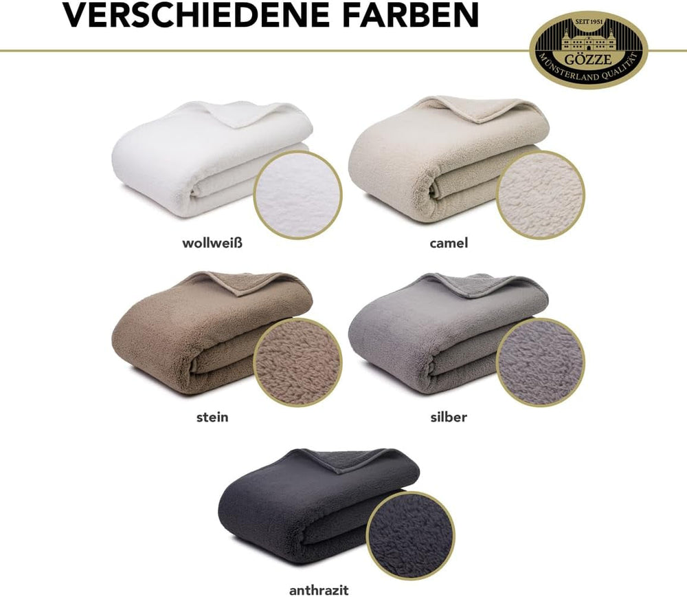 Gözze - Cloud puha bújós takaró, báránybőr utánzat, 100% poliészter (mikroszál), 150 X 200 cm - Camel Paplanok és paplanok Naty Shop