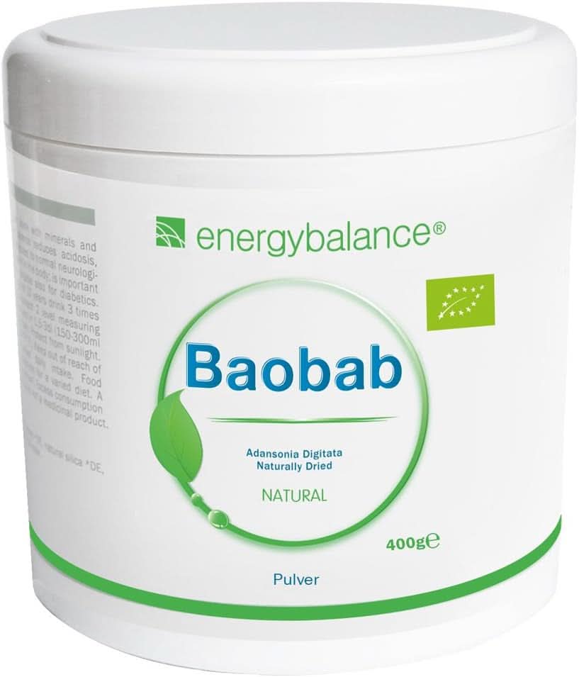 Baobab bio por - C-vitamin, kalcium, magnézium, kálium, 400 gramm Aromas Naty Shop