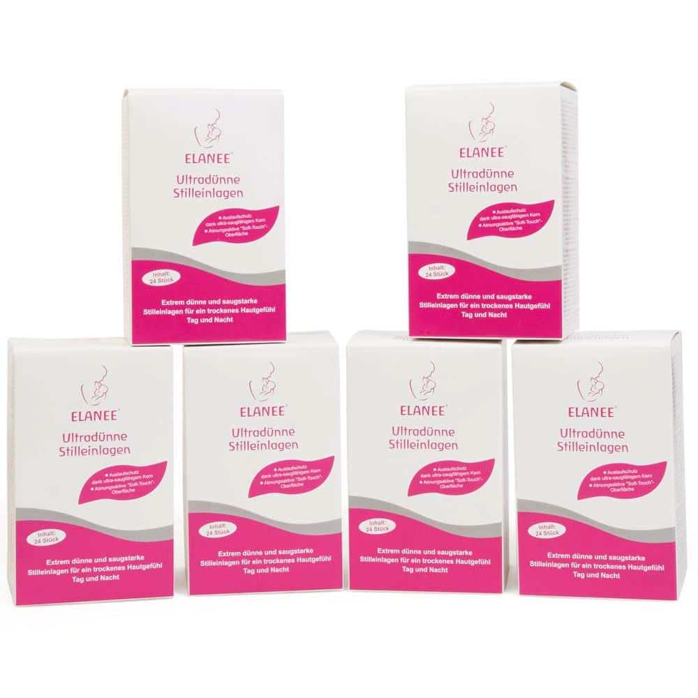 ELANEE 219-V1 Ultravékony szoptatóbetétek, fehér Kiegészítők Élelmiszer és szoptatás Bebe Naty Shop 24 db (6 db-os csomag)