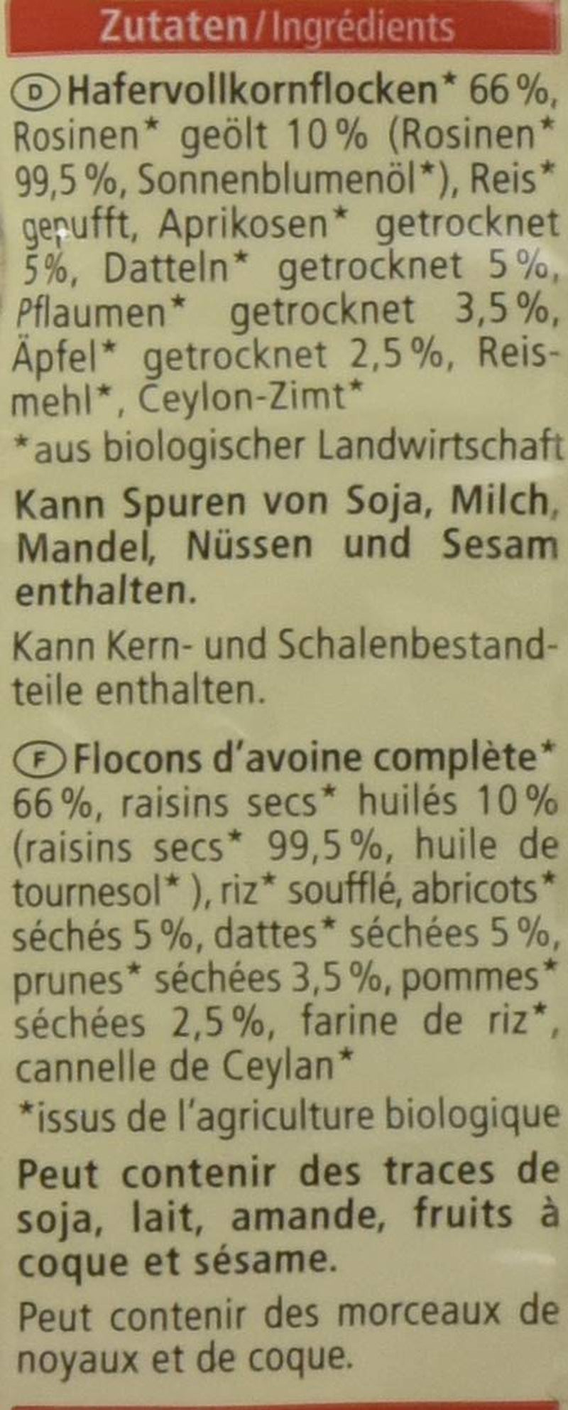 Gyümölcs zabkása, 500g